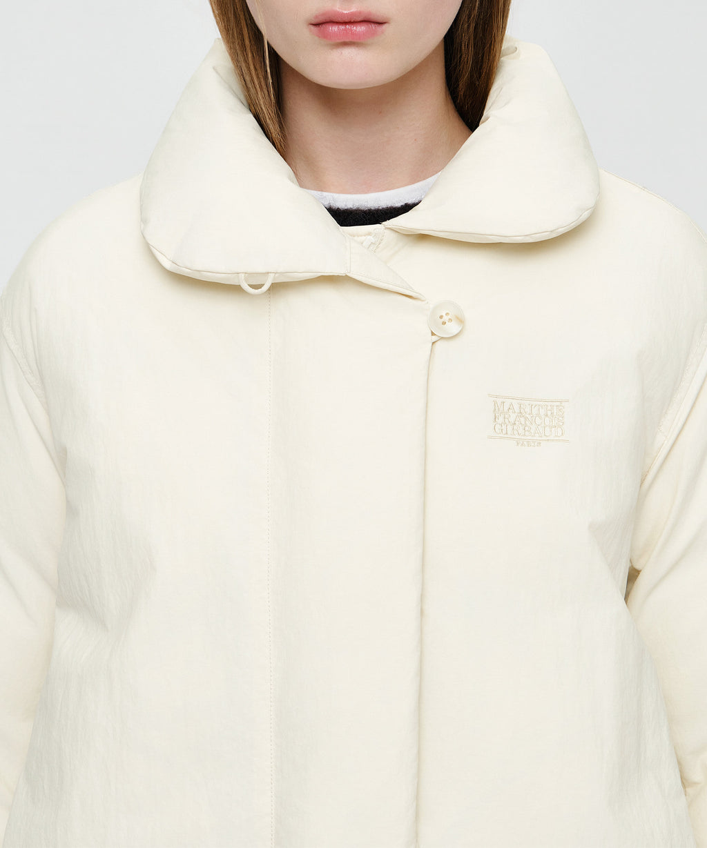 Marithe & Francois Girbaud - High Neck Padded Jacket (Ivory) product image 5 | TRAB K-Fashion Australia