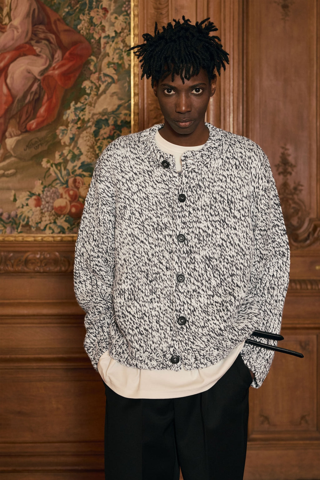 STU - Heather Round Neck Cardigan (OC) product image 8 | TRAB K-Fashion Australia