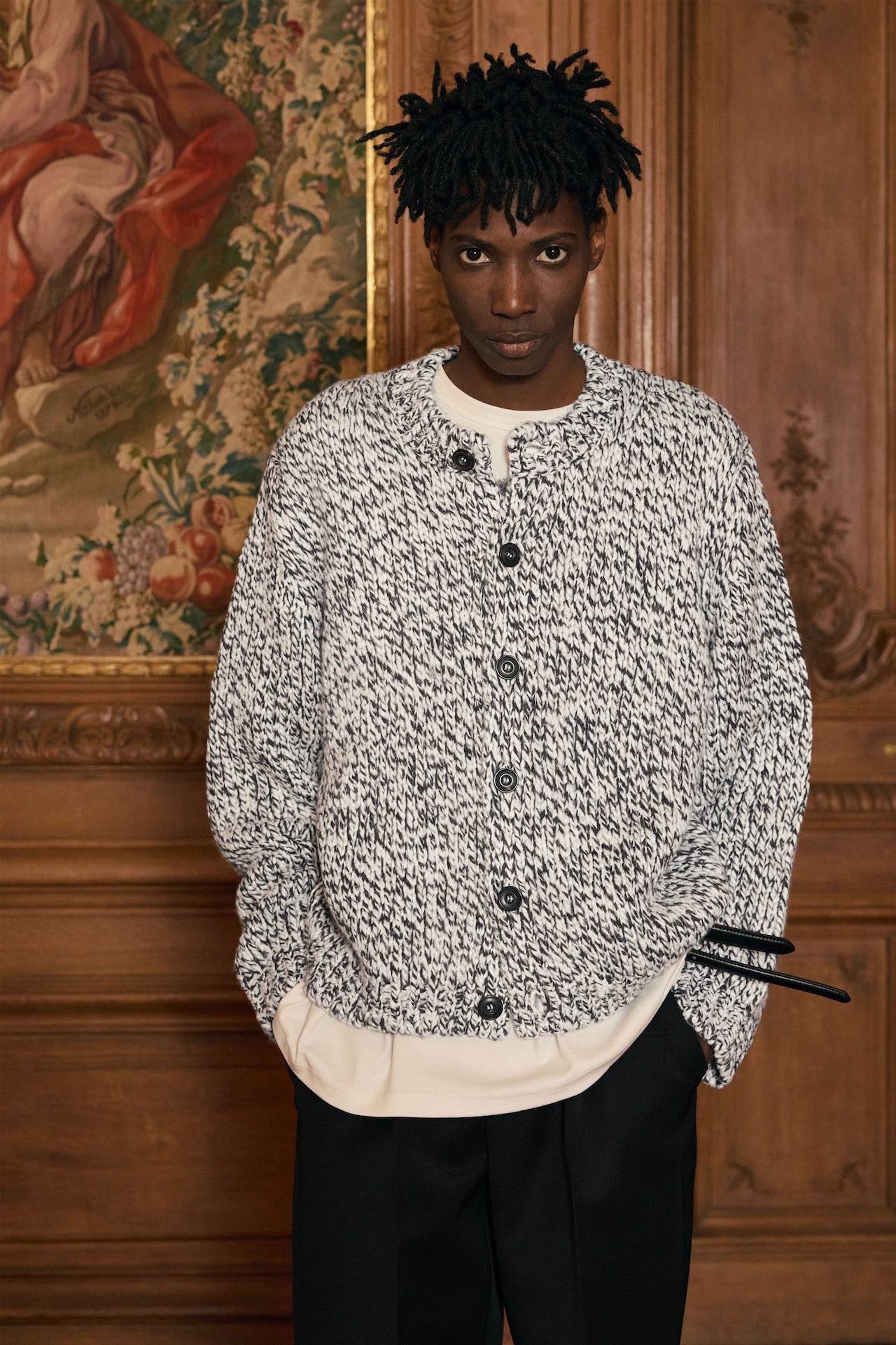 STU - Heather Round Neck Cardigan (OC) product image 8 | TRAB K-Fashion Australia
