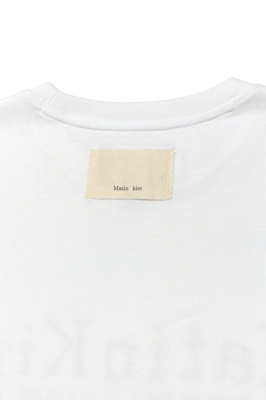 Matin Kim - Sweat Printing Logo Top (White) product image 5 | TRAB K-Fashion Australia