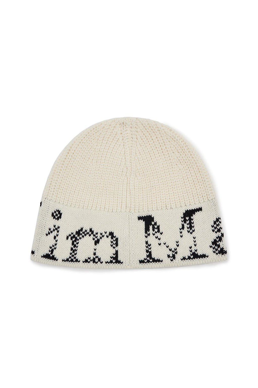 Matin Kim - Cracked Logo Bucket Beanie (Ivory) product image 2 | TRAB K-Fashion Australia