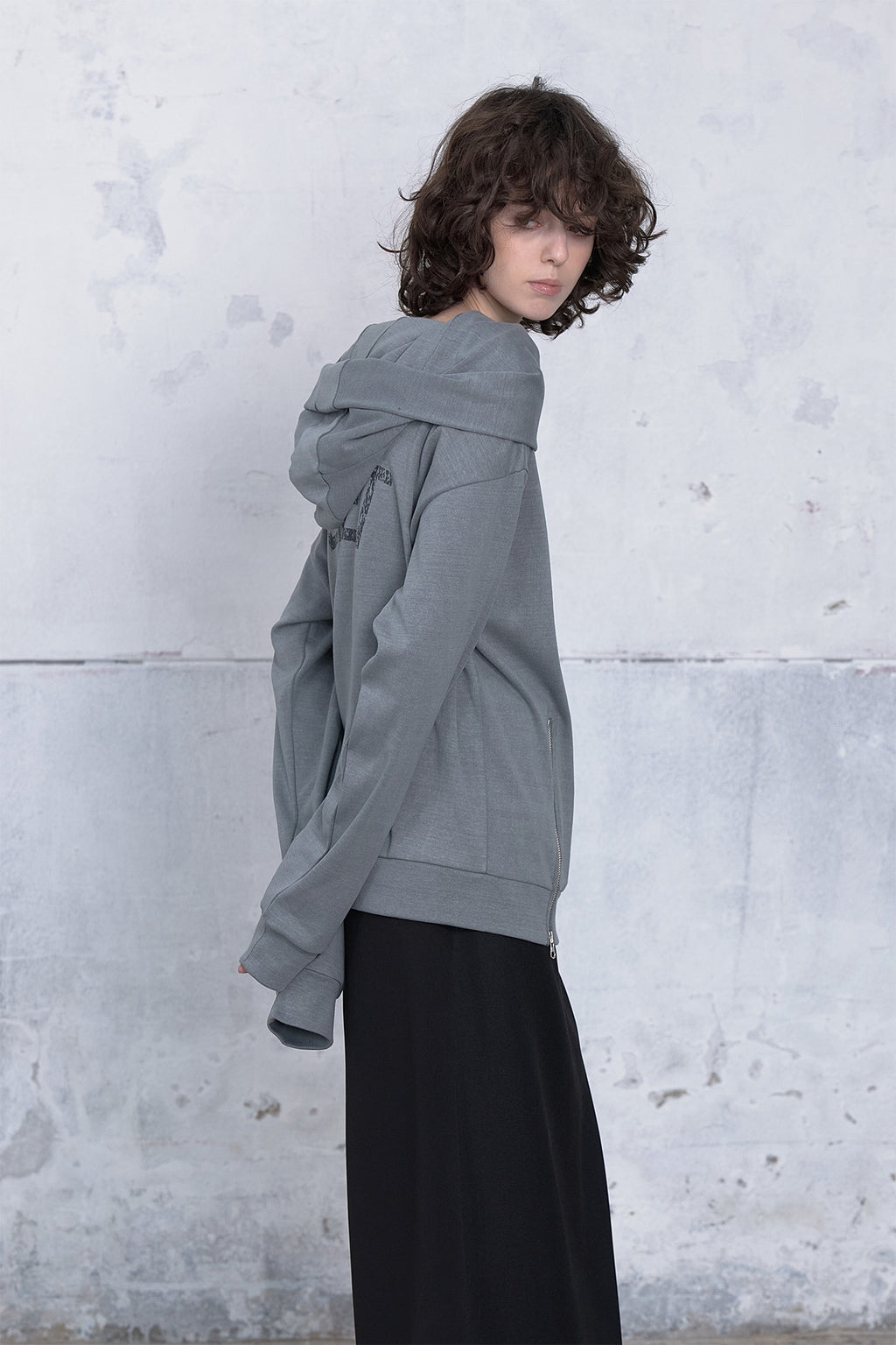 Deinet - Big Hooded Sweat Pullover (Charcoal) product image 7 | TRAB K-Fashion Australia