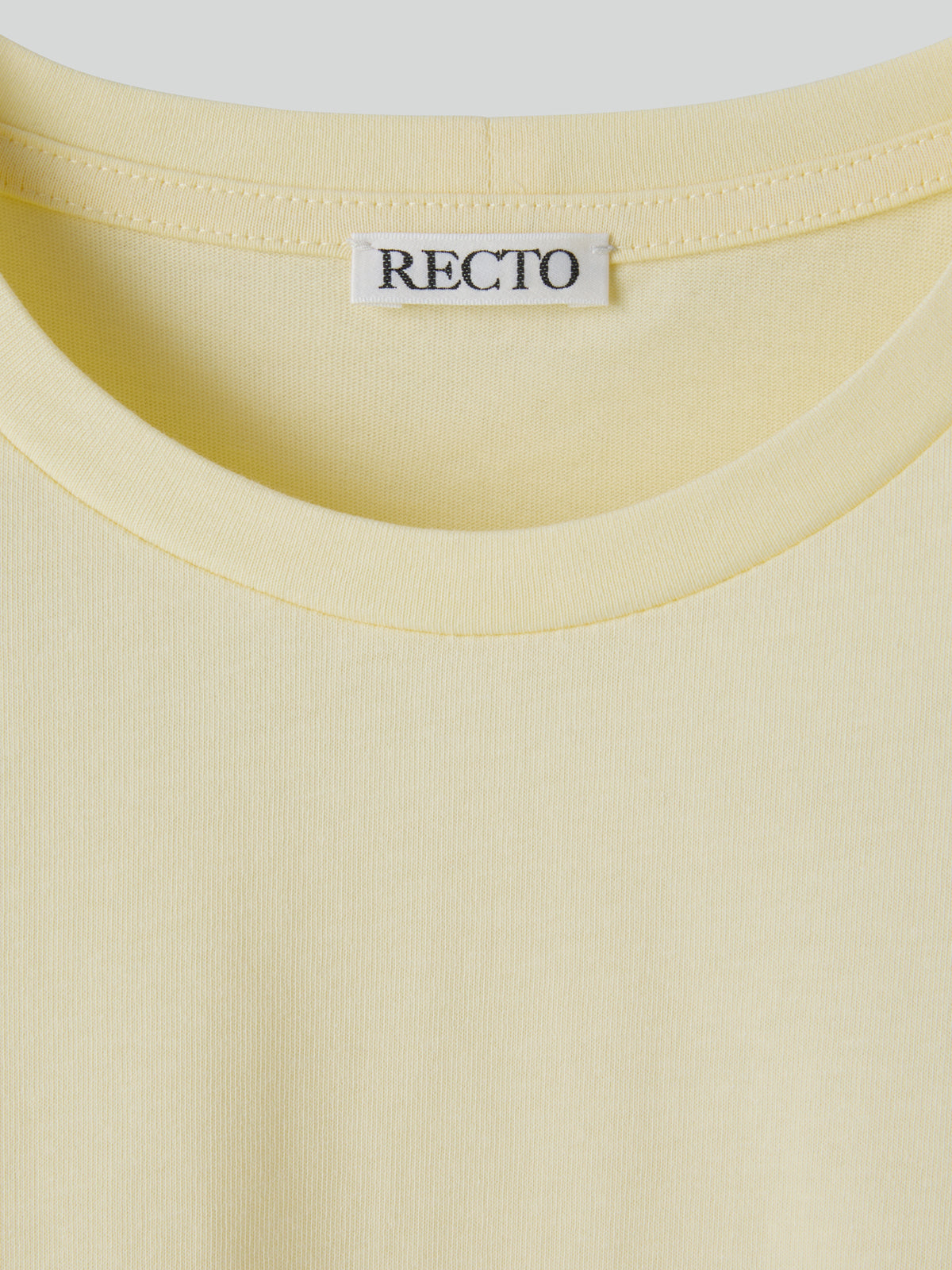 Recto - Compact Cotton T-Shirt (Lemon Yellow) product image 3 | TRAB K-Fashion Australia