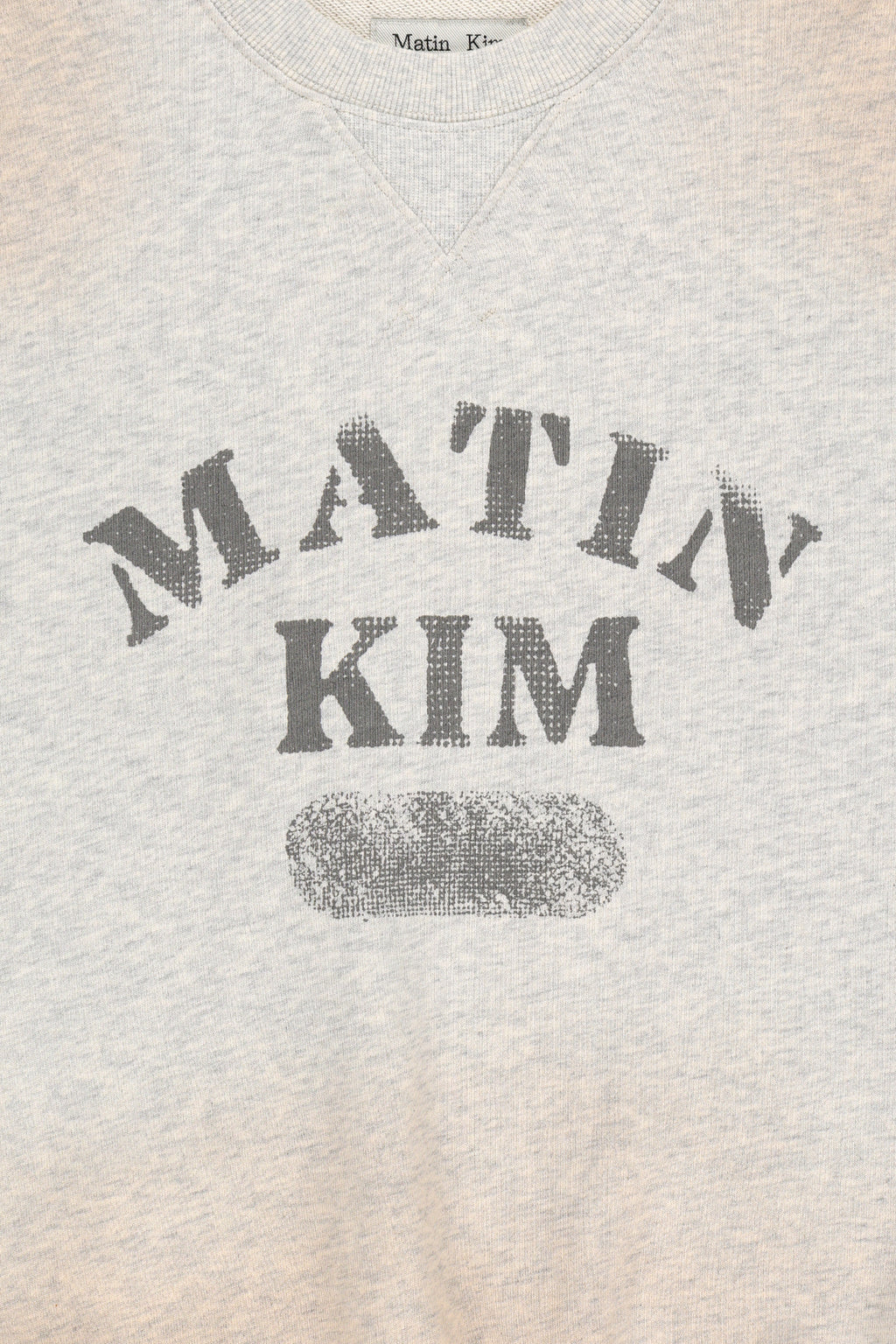 Matin Kim - Vintage Spray Logo Sweatshirt (Light Beige) product image 5 | TRAB K-Fashion Australia