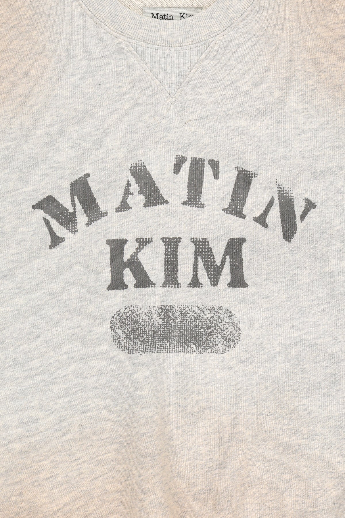 Matin Kim - Vintage Spray Logo Sweatshirt (Light Beige) product image 5 | TRAB K-Fashion Australia