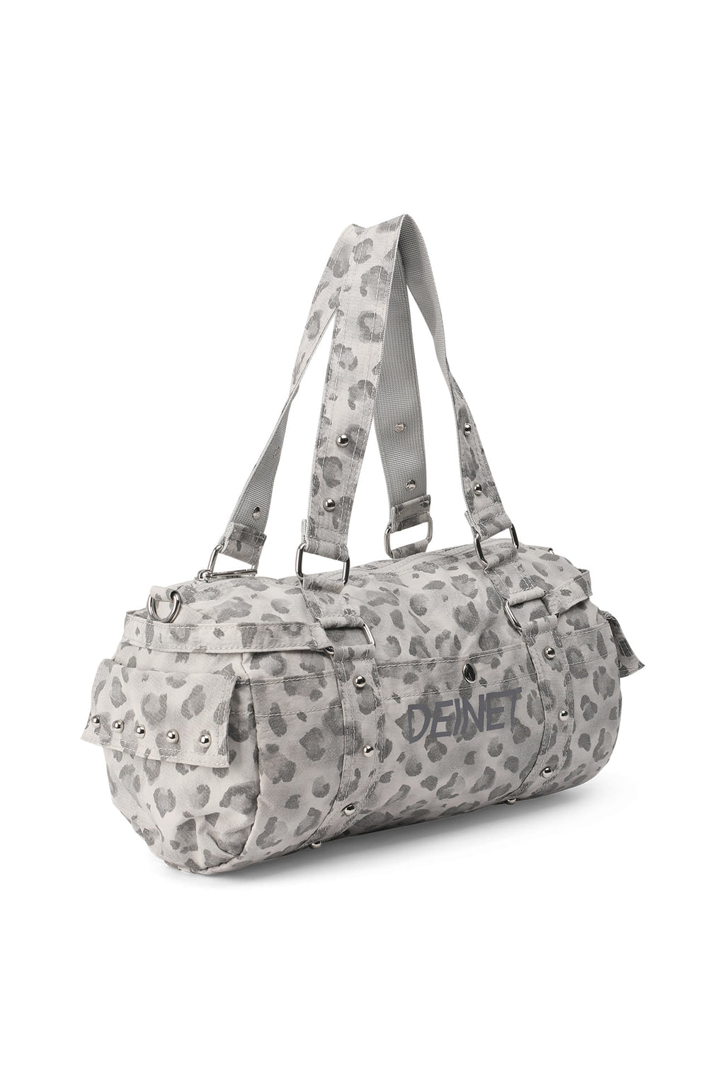 Deinet - Logo Leopard Duffle Mini Bag (Grey) product image 6 | TRAB K-Fashion Australia