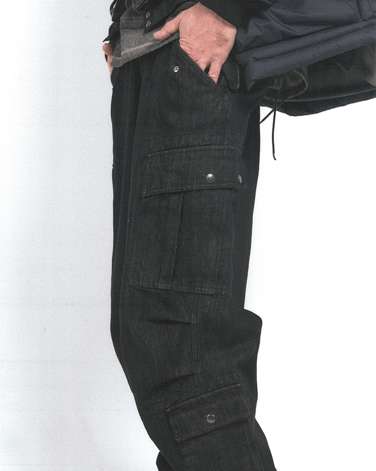 Eastlogue - 8p Battlefield Pants (Black Denim) product image 3 | TRAB K-Fashion Australia
