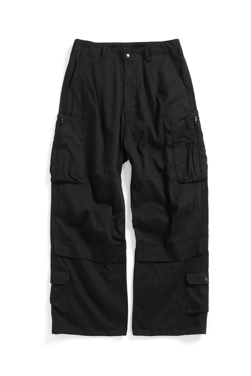 Hatchingroom - Zip Cargo Work Pants (Black) product image 1 | TRAB K-Fashion Australia