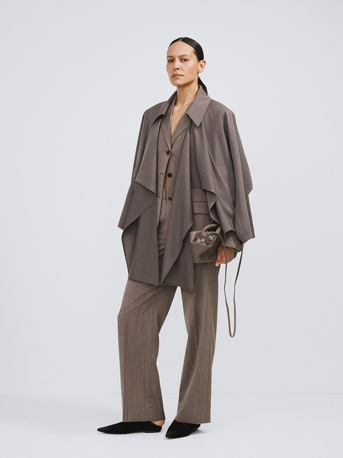 Recto - Wide Fit Suit Pants (Sepia) product image 2 | TRAB K-Fashion Australia