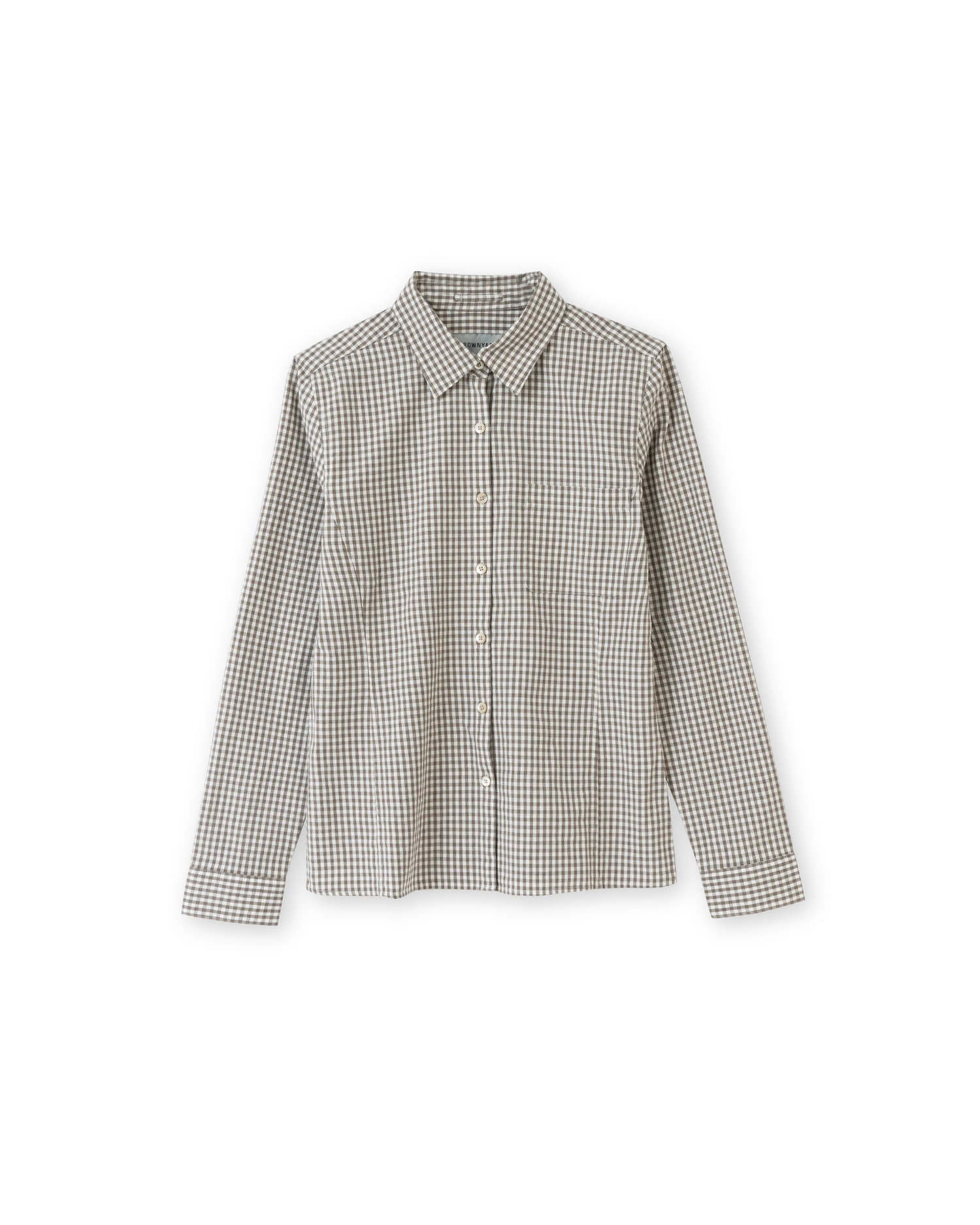 Brownyard - Slim Check Shirt (Brown Check) product image 5 | TRAB K-Fashion Australia
