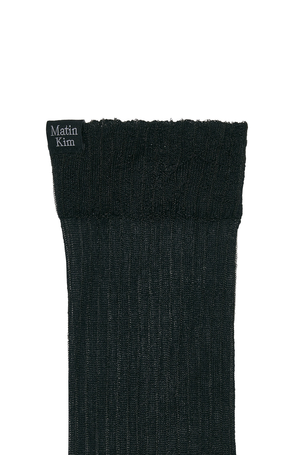 Matin Kim - Glow Sheer Crew Socks (Black) product image 3 | TRAB K-Fashion Australia