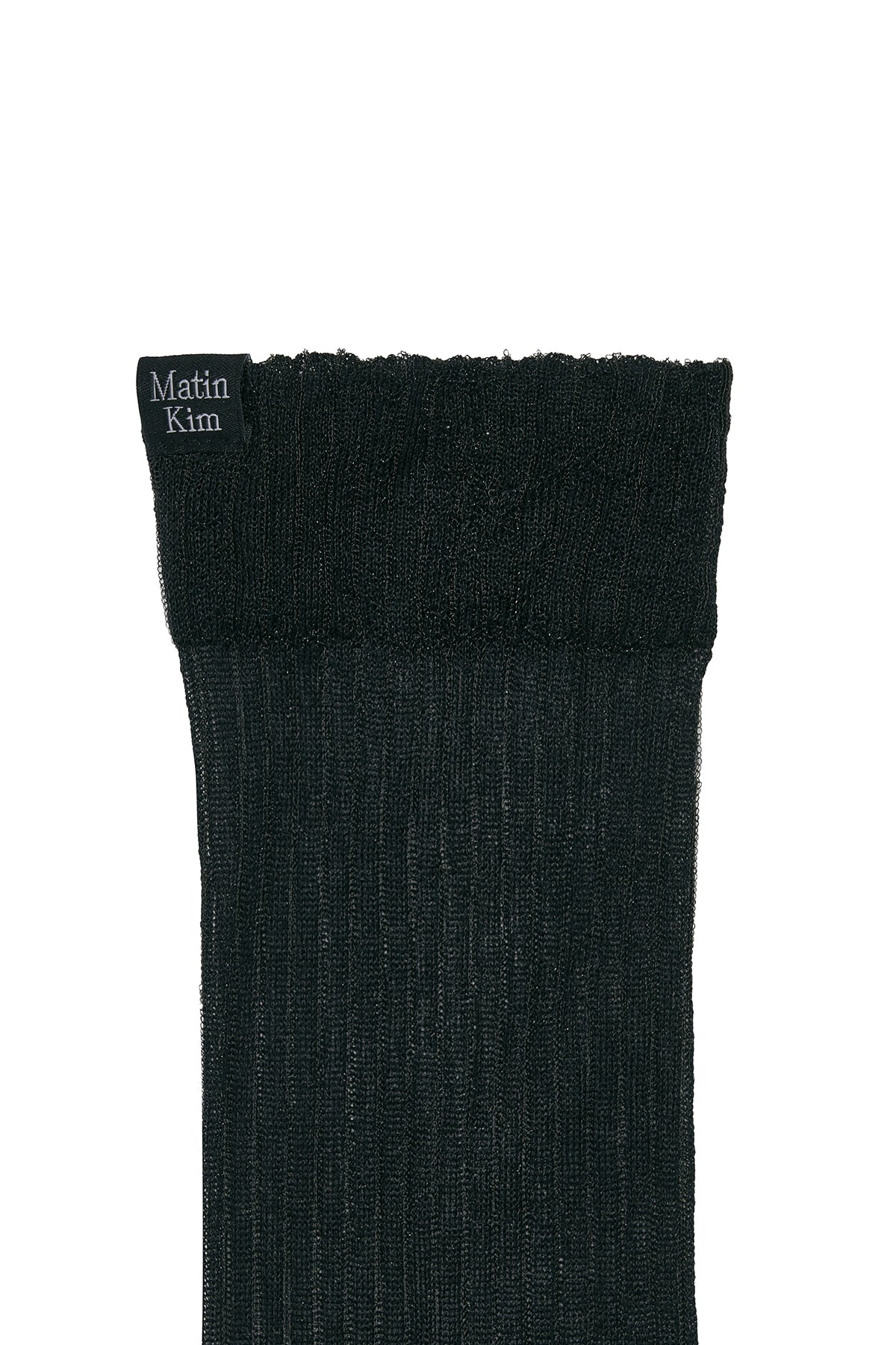Matin Kim - Glow Sheer Crew Socks (Black) product image 3 | TRAB K-Fashion Australia