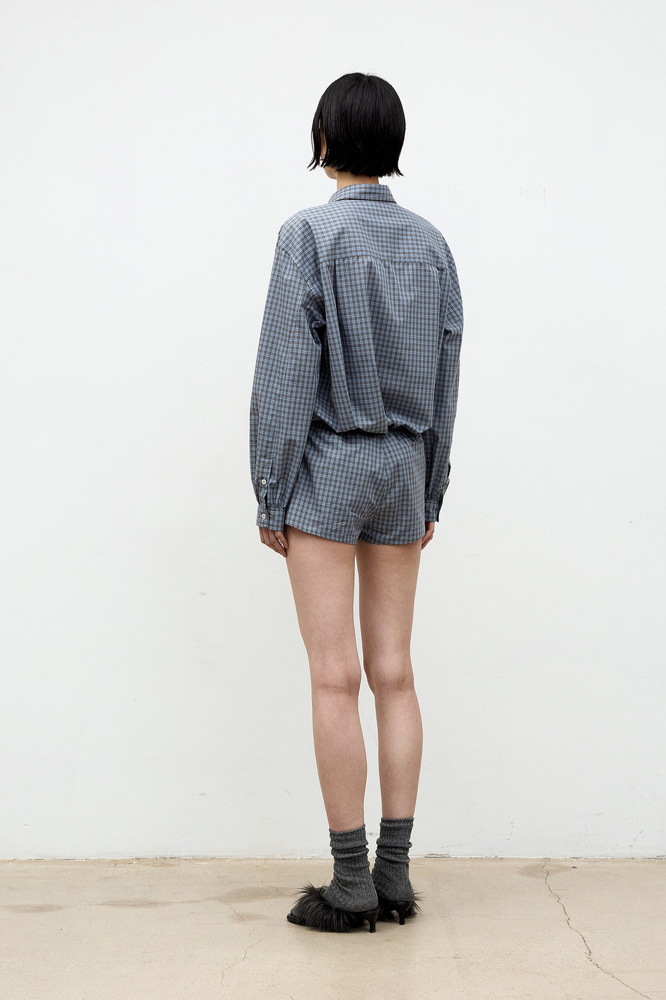 Coor - Easy Check Shorts (Blue Check) product image 4 | TRAB K-Fashion Australia