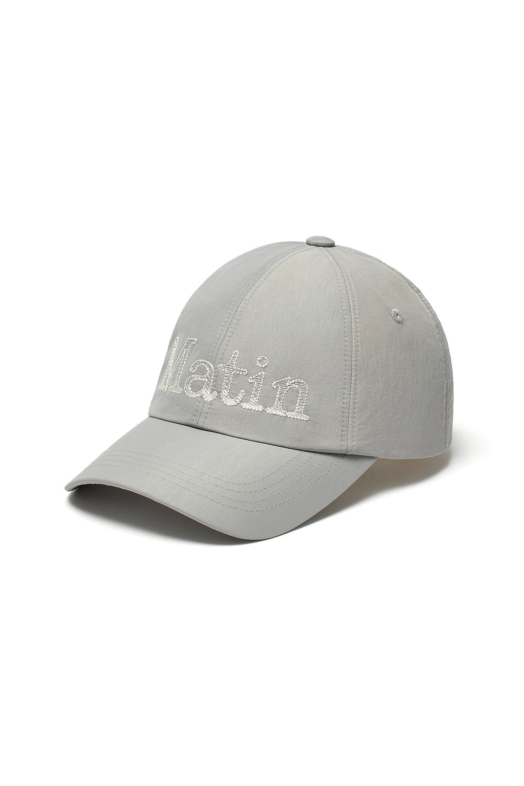 Matin Kim - Matin Glossy Ball Cap (Grey) product image 2 | TRAB K-Fashion Australia