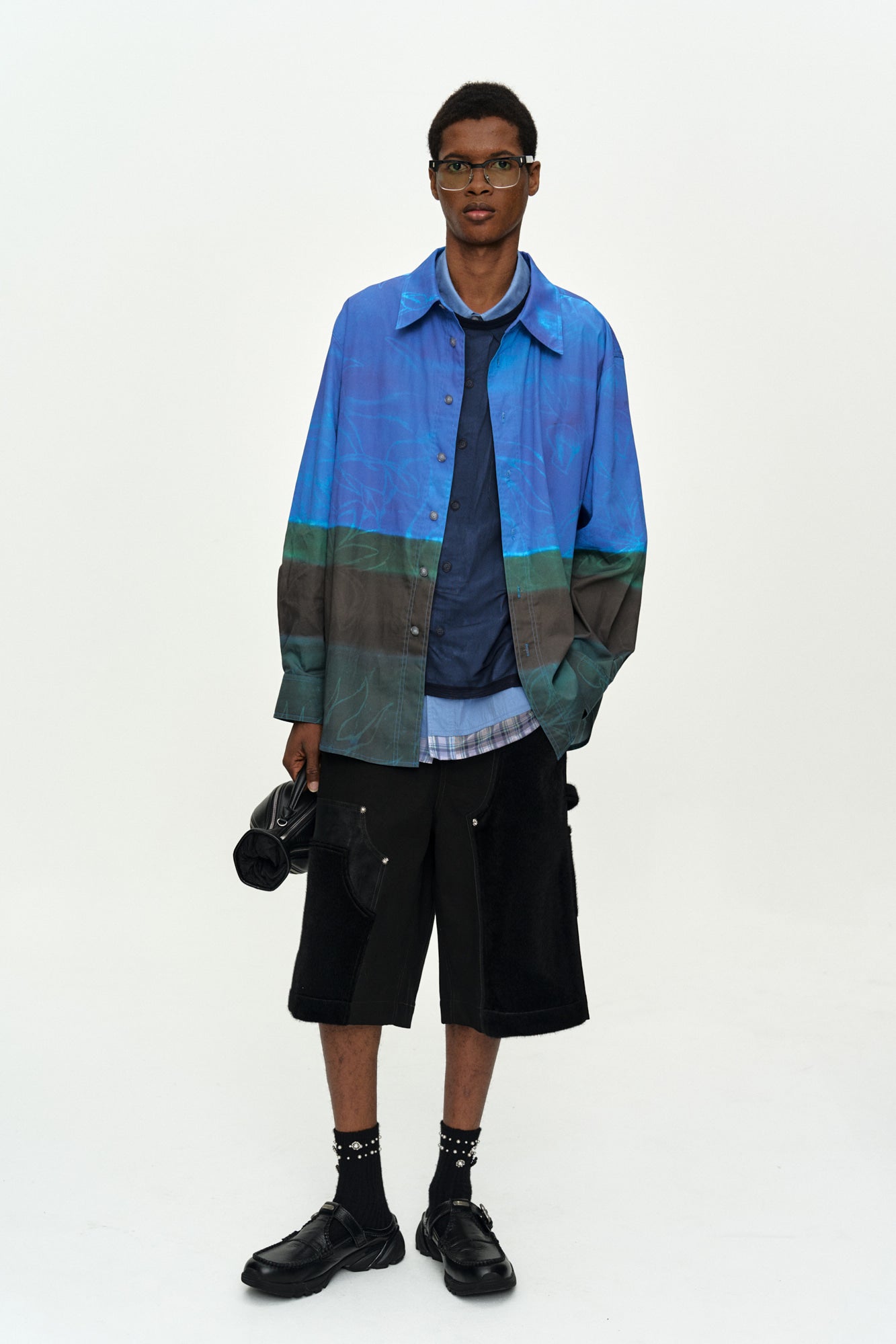 Andersson Bell - Rothco Gradient Printed Shirt (Blue) product image 7 | TRAB K-Fashion Australia