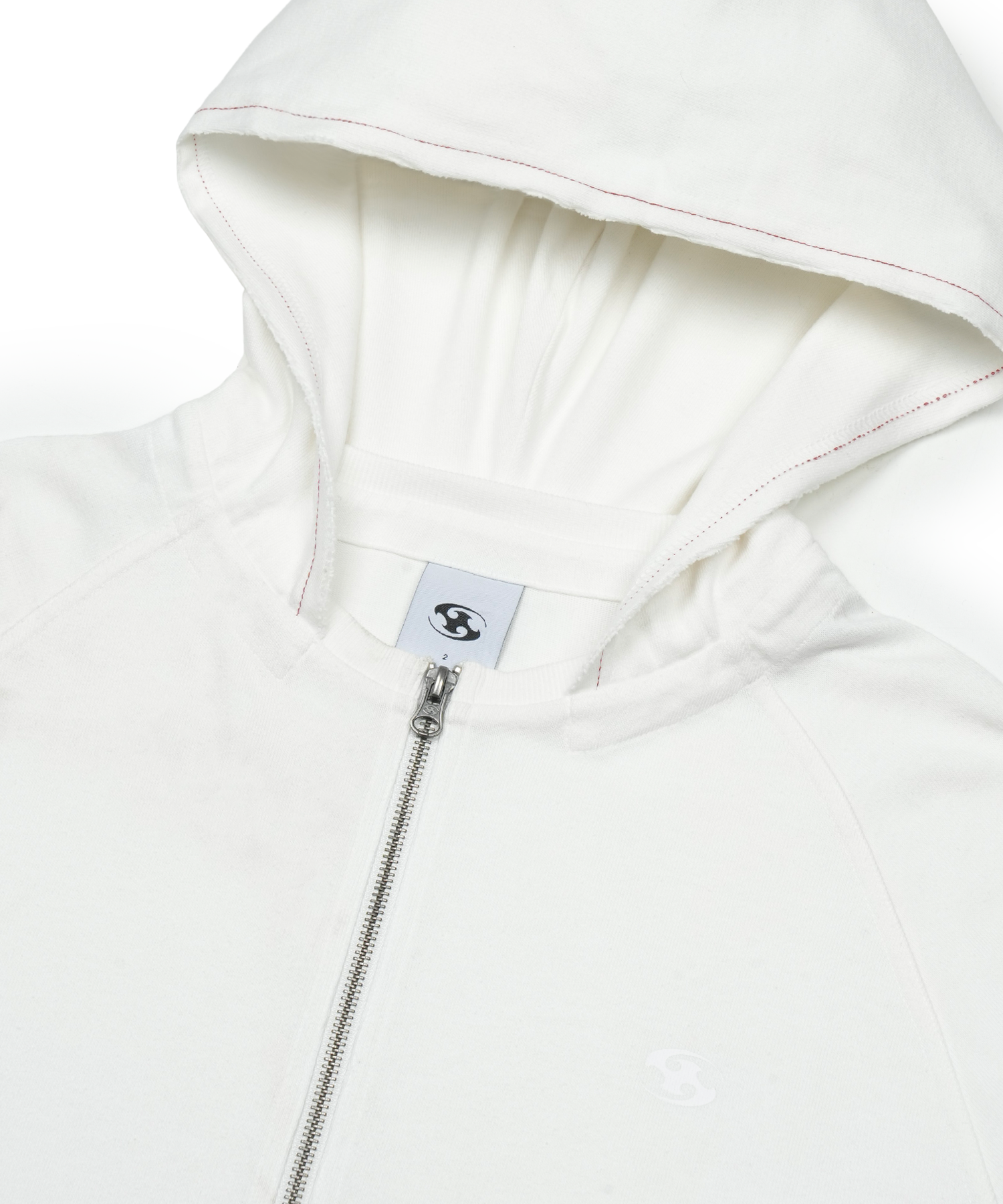 San San Gear - Washed Hoodie Zip-Up (Ivory) product image 6 | TRAB K-Fashion Australia
