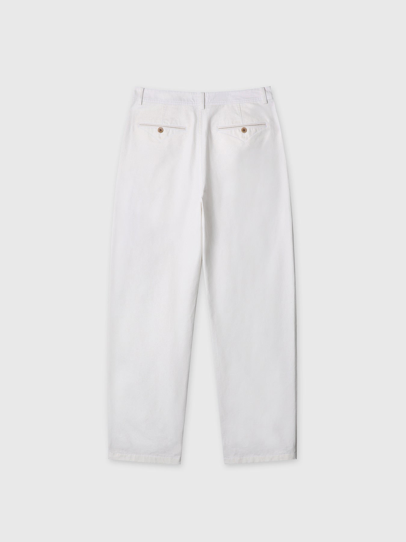 Tonywack - Curved Cotton Chino Pants (White) product image 9 | TRAB K-Fashion Australia