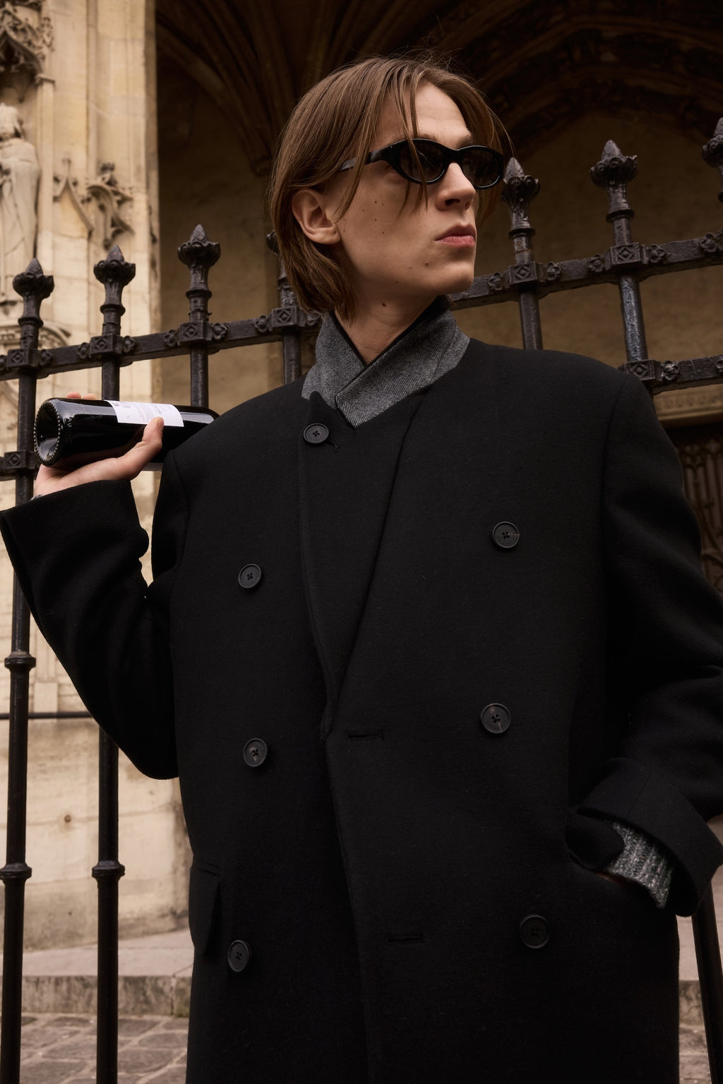 STU - Inverted Double Coat In (Black) product image 12 | TRAB K-Fashion Australia