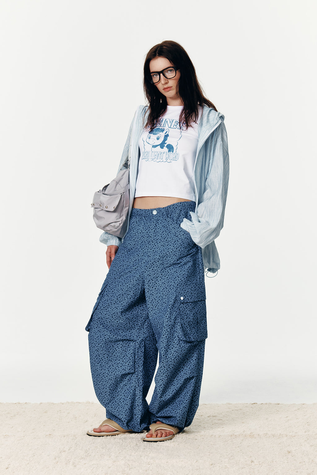 Deinet - Deinet Back Logo Bomber Jacket (Blue) product image 8 | TRAB K-Fashion Australia