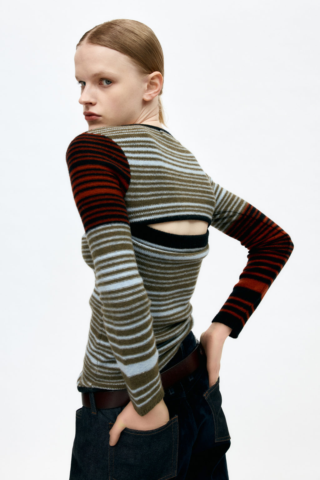 Andersson Bell - Nora Multi Stripe Bolero Top (Multi) product image 4 | TRAB K-Fashion Australia