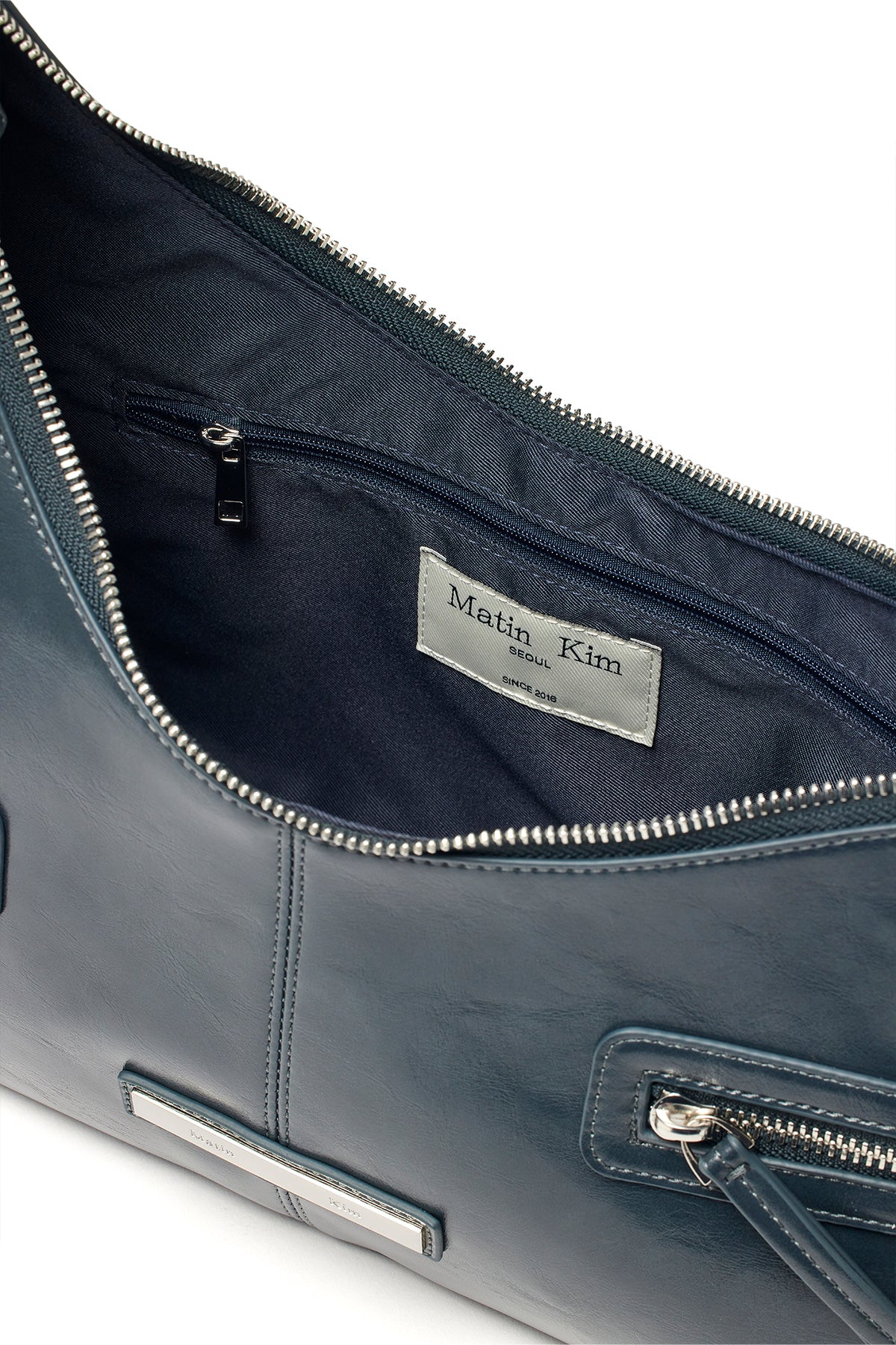 Matin Kim - Asymmetrical Zipper Bag (Charcoal) product image 4 | TRAB K-Fashion Australia