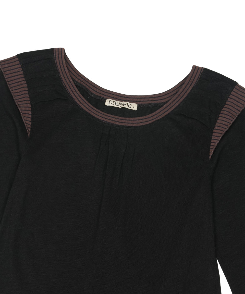 Coyseio - Stripe Cancan One Piece (Black) product image 12 | TRAB K-Fashion Australia