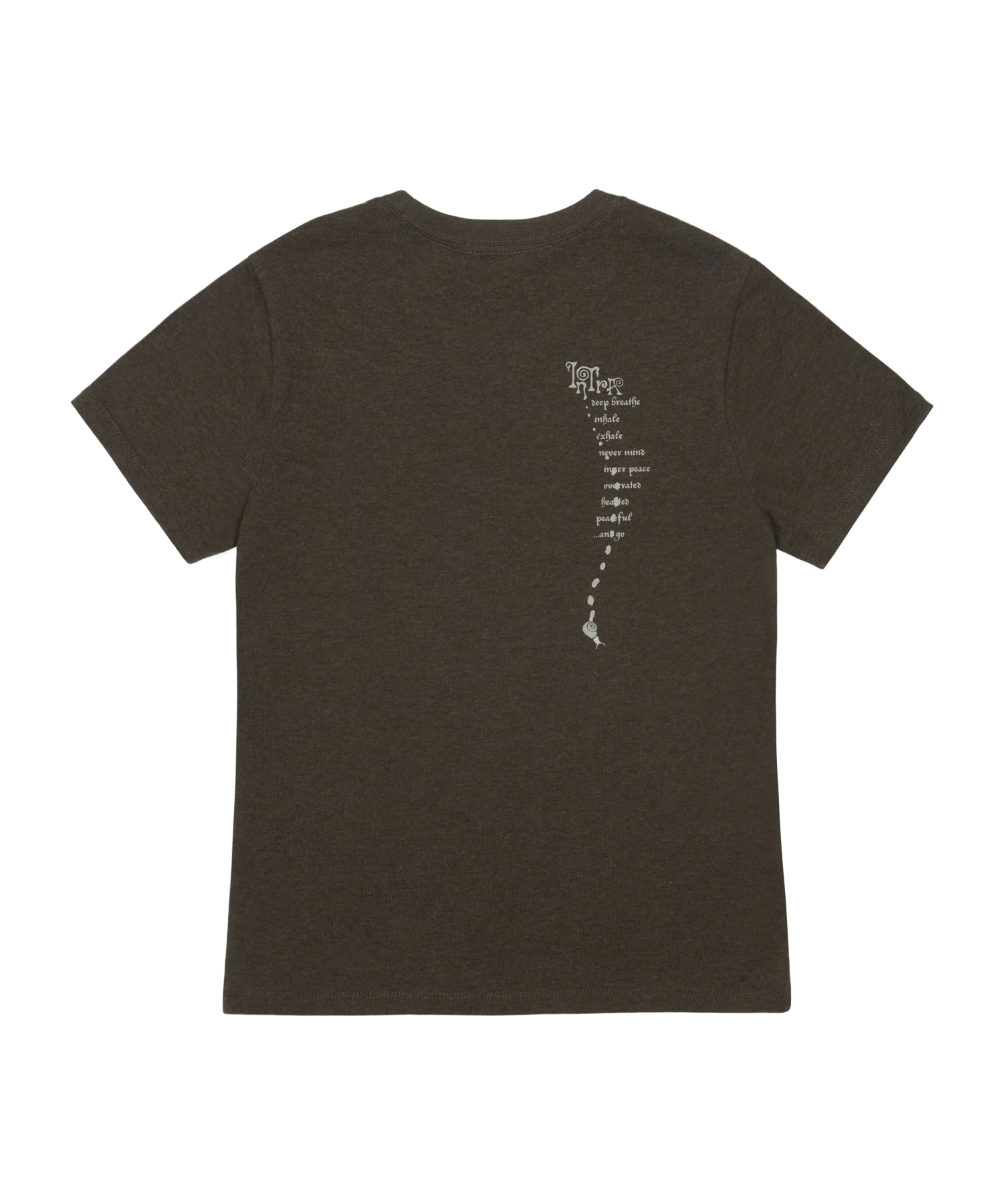 San San Gear - Snail T-Shirt_0 (Melange Brown) product image 2 | TRAB K-Fashion Australia