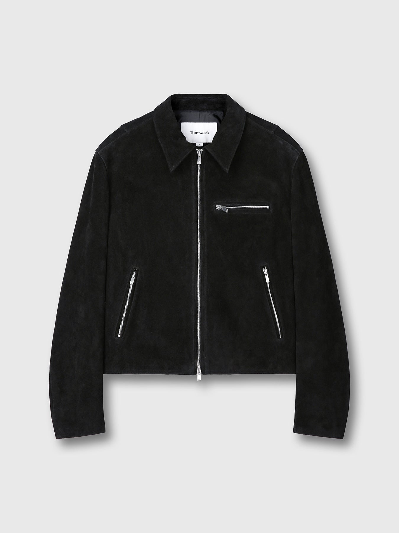 Tonywack - Suede Zip Blouson Jacket (Black) product image 8 | TRAB K-Fashion Australia