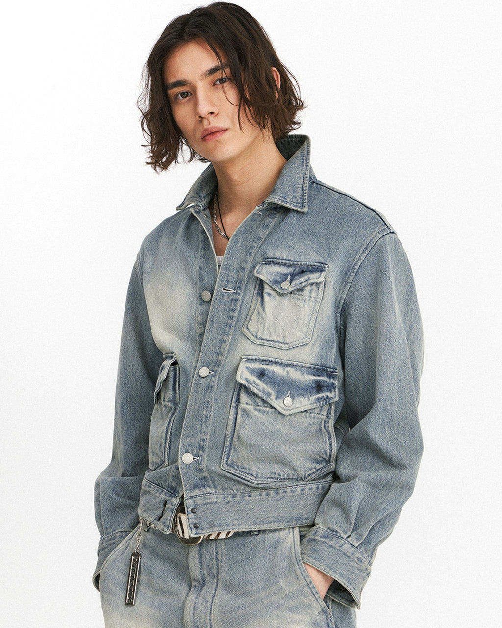 Eastlogue - Trapper Jacket (Light Indigo) product image 3 | TRAB K-Fashion Australia