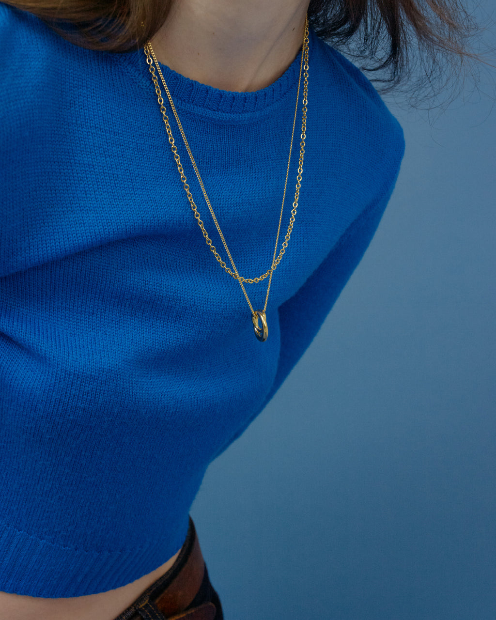 Numbering - Twisted Circle Pendant Necklace #6805 product image 3 | TRAB K-Fashion Australia