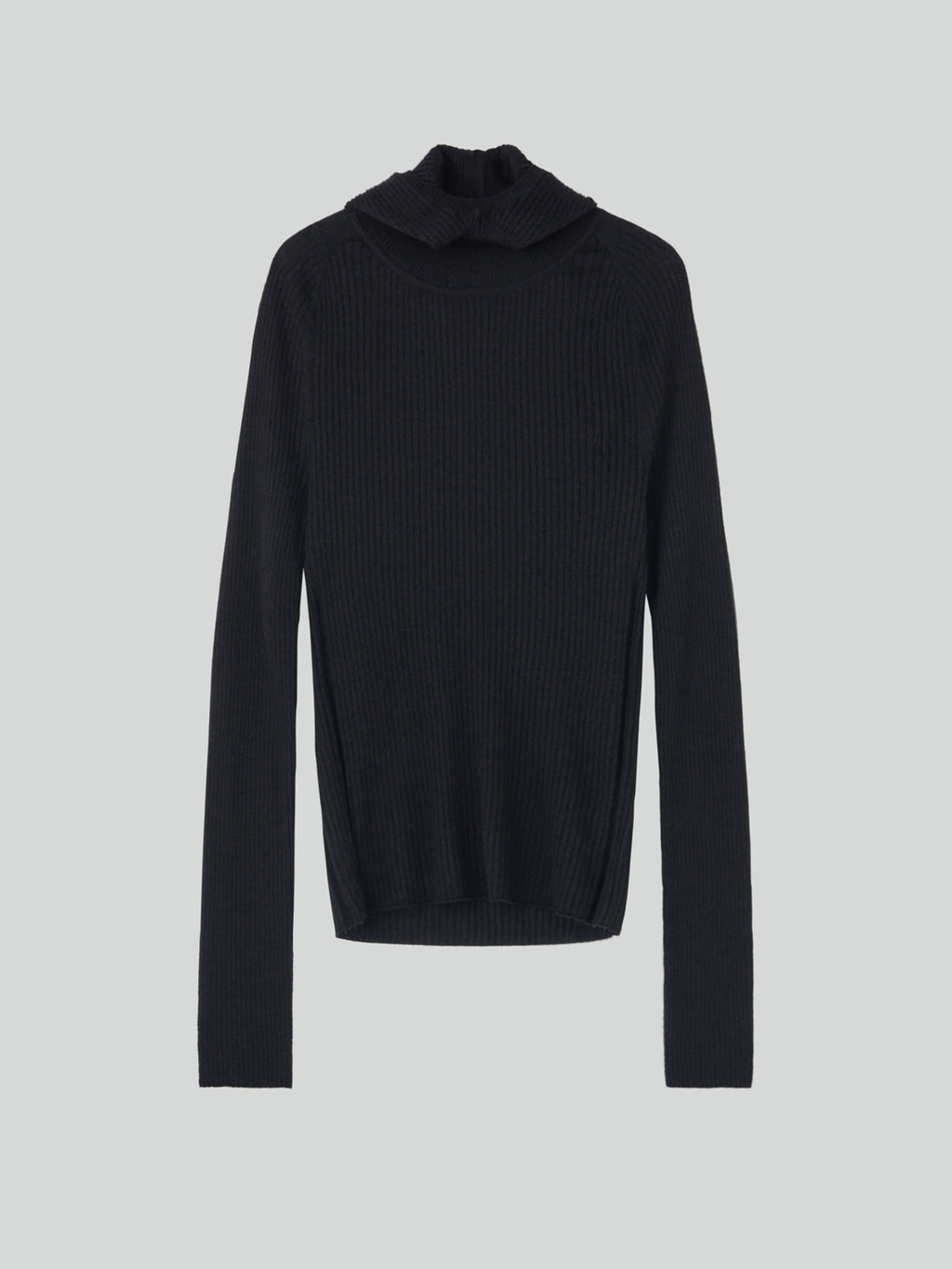 Recto - Slim Fit Balaclava Knit Top (Black) product image 11 | TRAB K-Fashion Australia