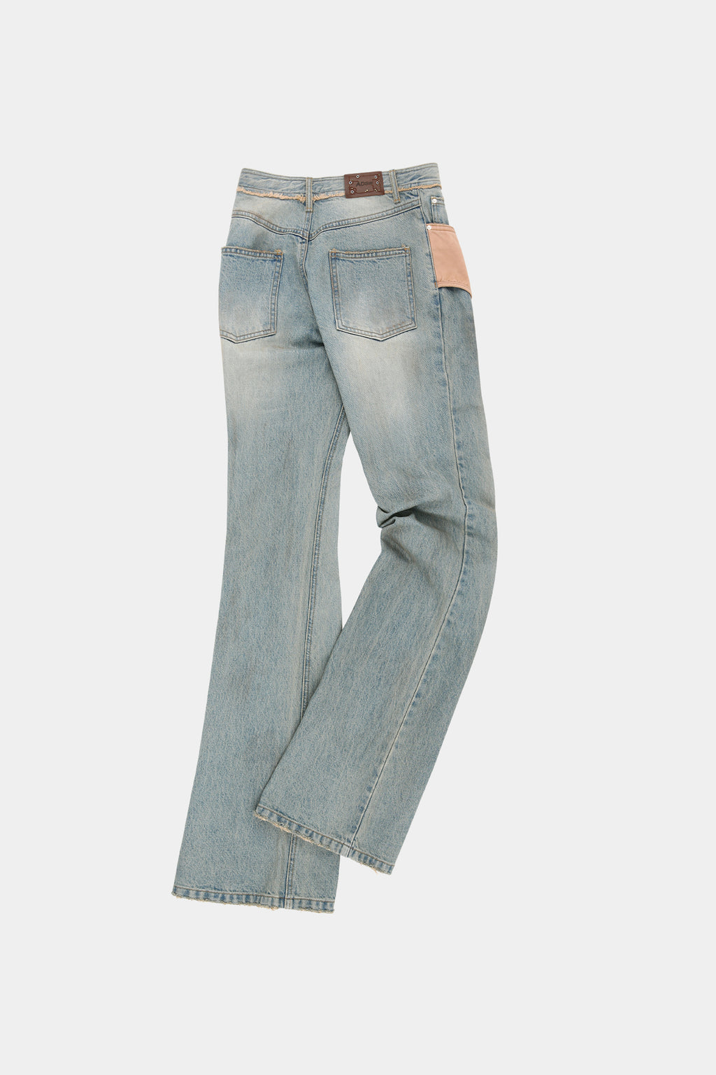 Andersson Bell - Deconstructed Dirty Wash Bootcut Jeans (Washed Blue) product image 12 | TRAB K-Fashion Australia