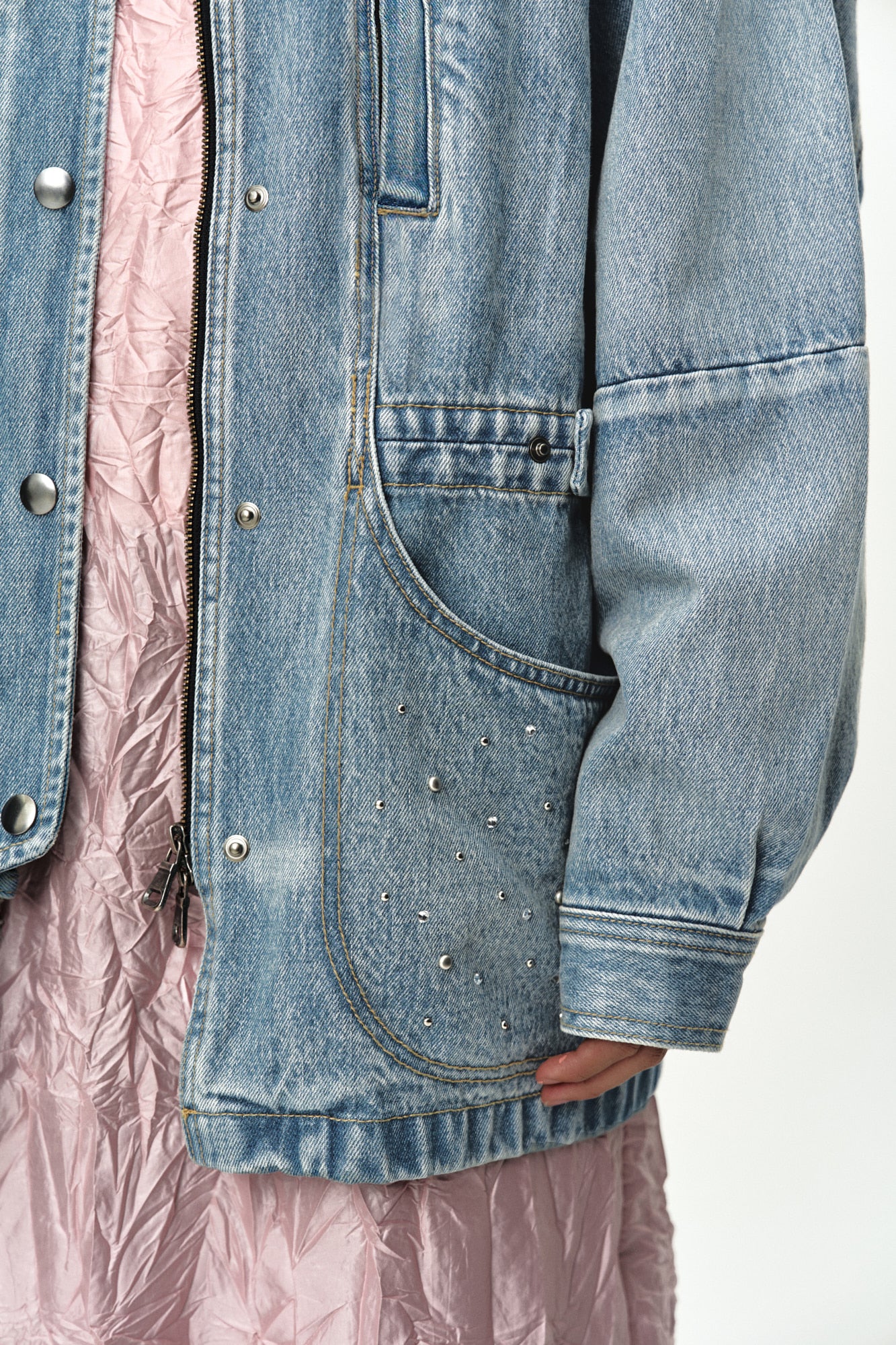 Andersson Bell - Jeweled Denim Work Jacket (Blue) product image 9 | TRAB K-Fashion Australia