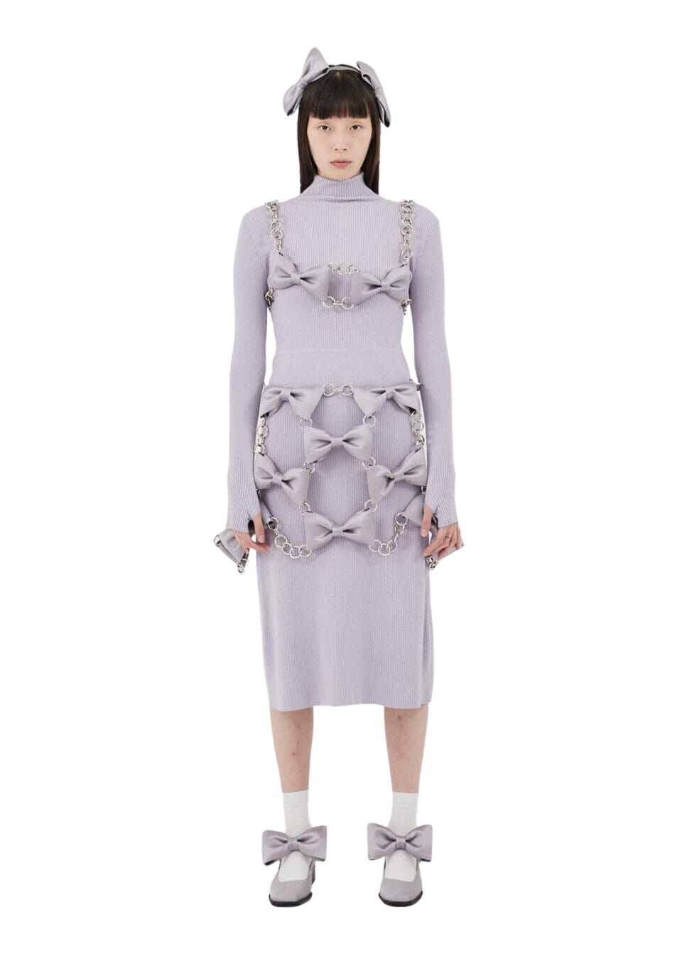Kimhe Kim - Monroe Ribbon Chain Top Or Skirt (Lavender) product image 1 | TRAB K-Fashion Australia