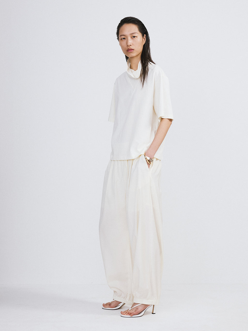 Recto - Banding Jogger Suit Pants (Ivory) product image 3 | TRAB K-Fashion Australia