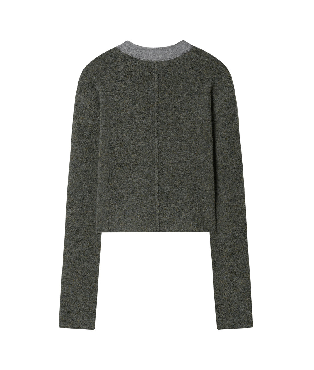 XLIM - Ep.6 Women 01 Knit (Gray/Khaki) product image 3 | TRAB K-Fashion Australia