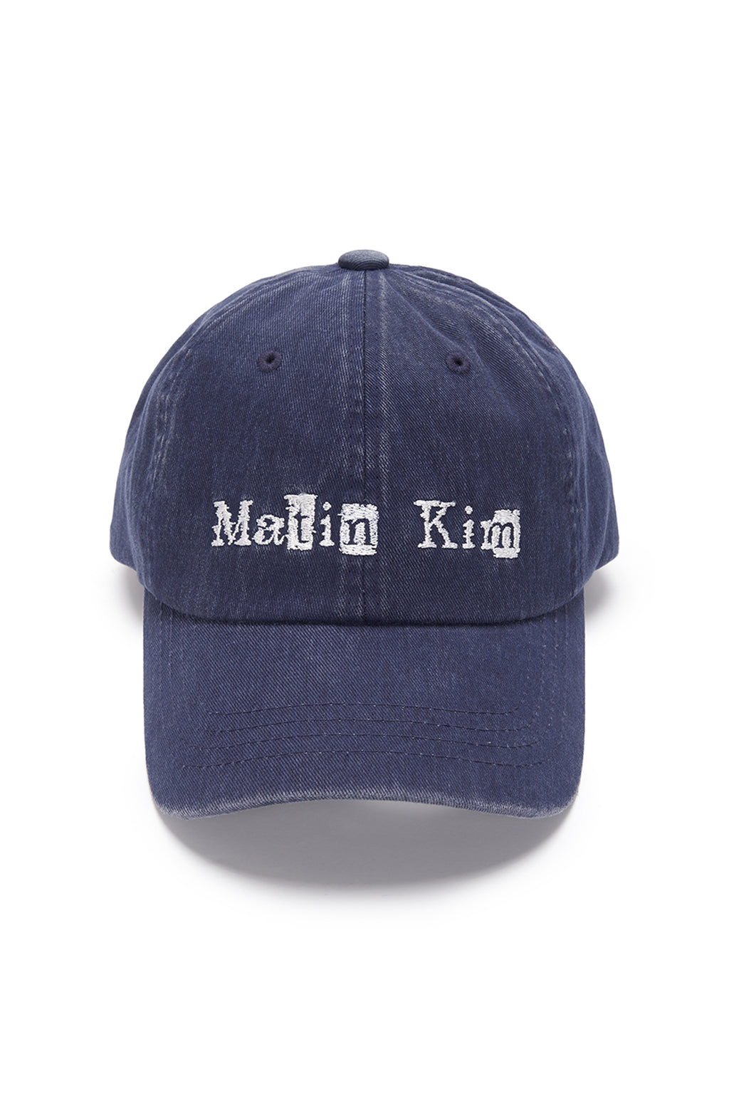 Matin Kim - Logo Scrap Ball Cap (Navy) product image 1 | TRAB K-Fashion Australia