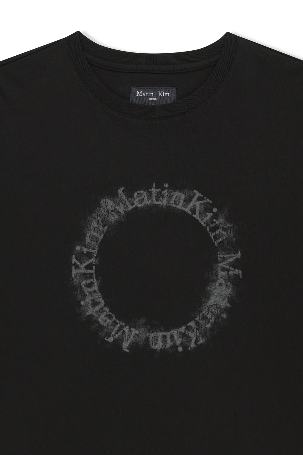 Matin Kim - [Pre-Order – Ships July 2] Matin Kim Circle Logo Top (Black) product image 3 | TRAB K-Fashion Australia