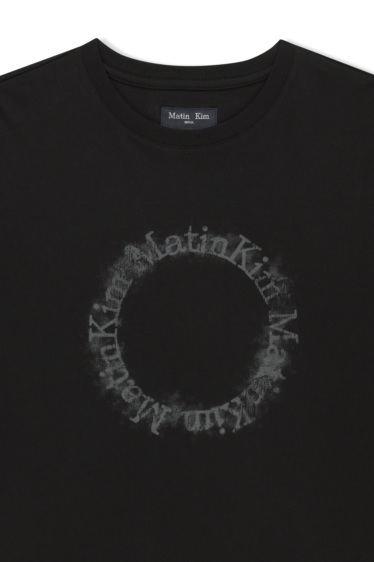 Matin Kim - [Pre-Order – Ships July 2] Matin Kim Circle Logo Top (Black) product image 3 | TRAB K-Fashion Australia