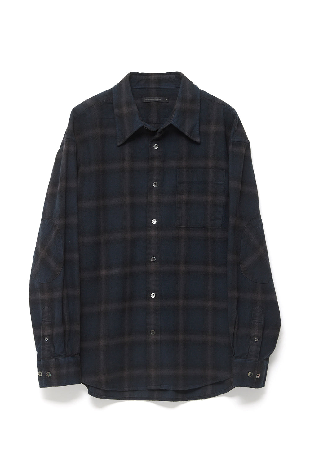 Hatchingroom - Archive Shirt V2 Check (Dyed Blue Charcoal) product image 1 | TRAB K-Fashion Australia