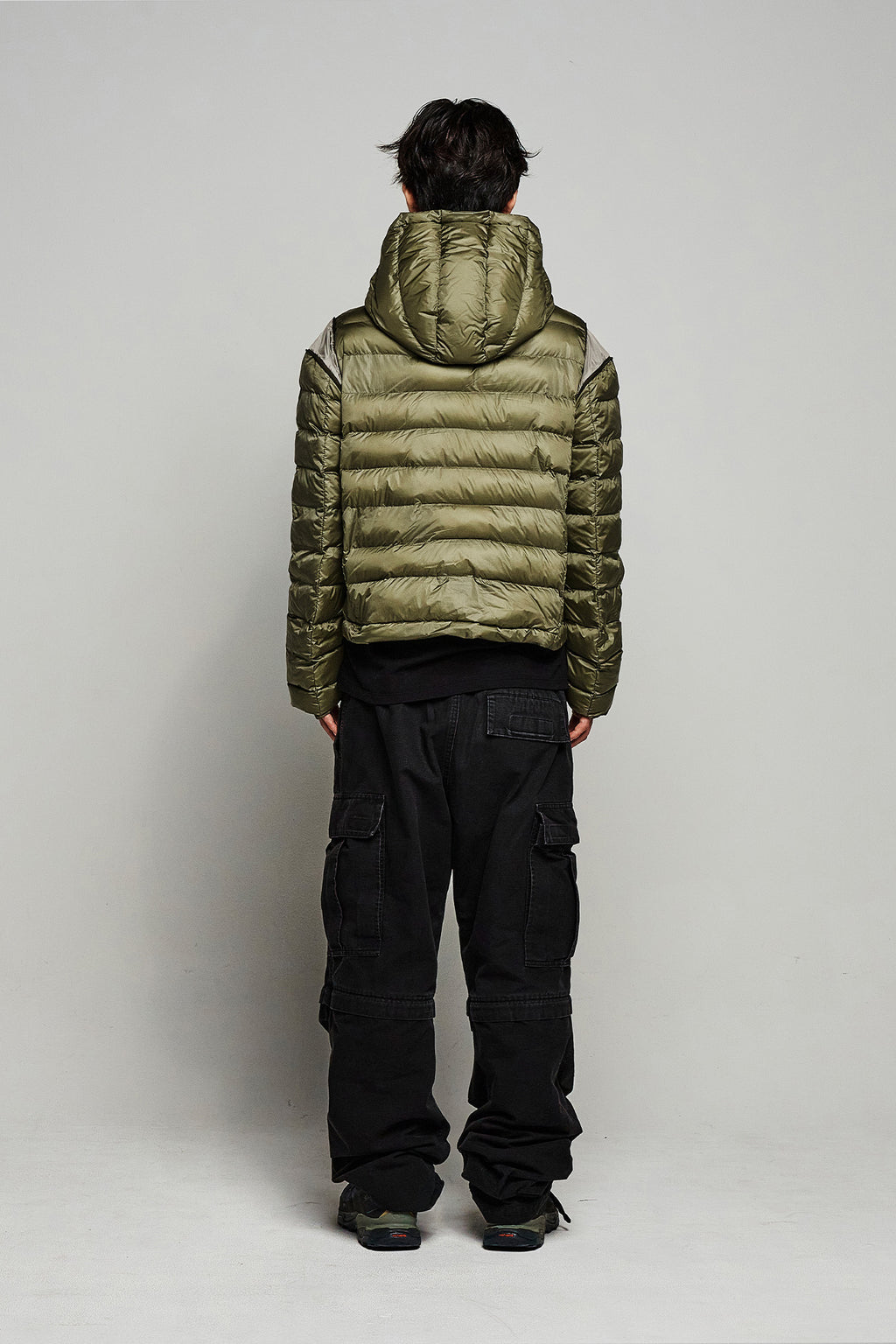 Deinet - Point Wellon Hooded Jacket (Khaki) product image 3 | TRAB K-Fashion Australia
