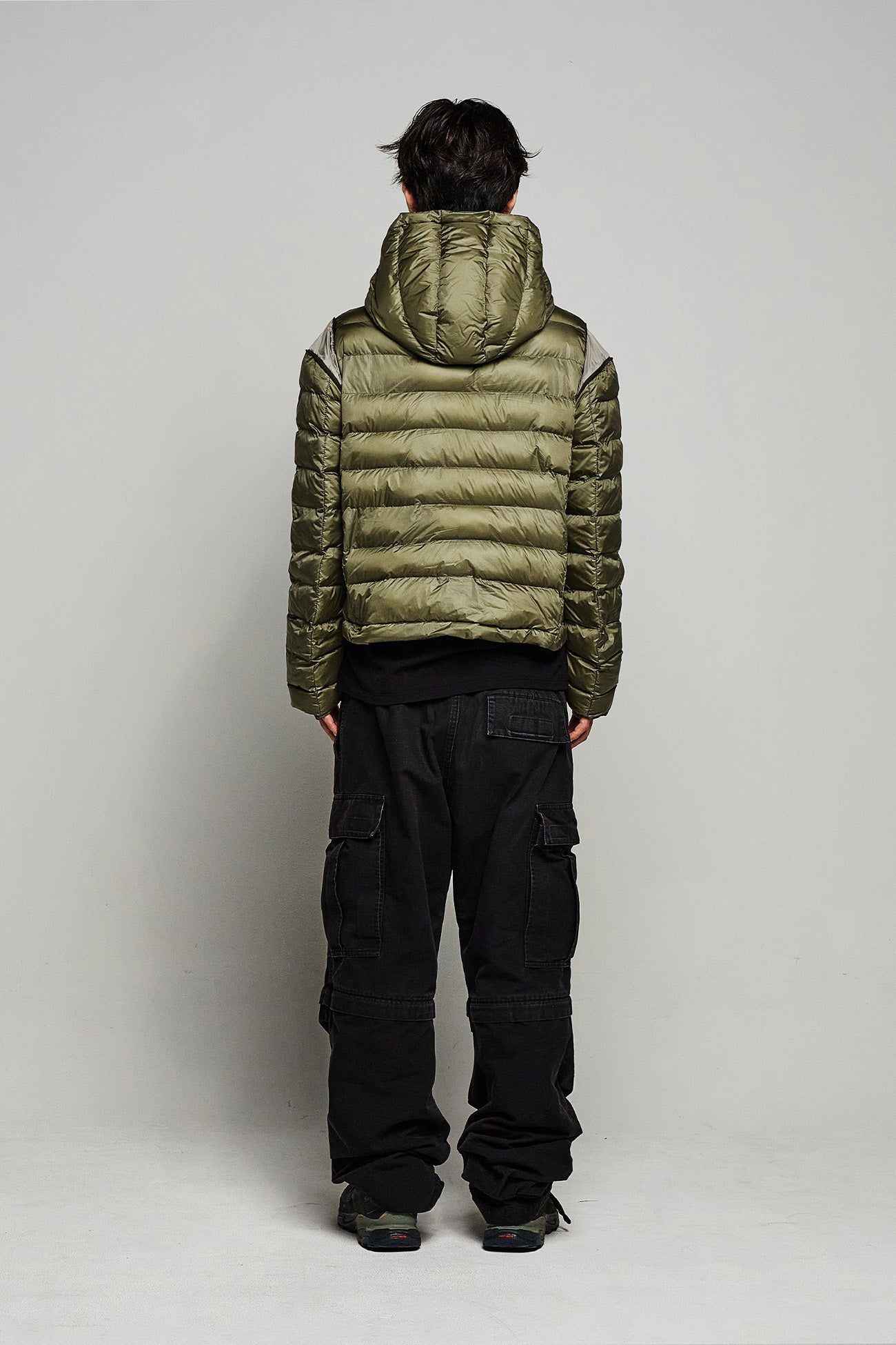 Deinet - Point Wellon Hooded Jacket (Khaki) product image 3 | TRAB K-Fashion Australia