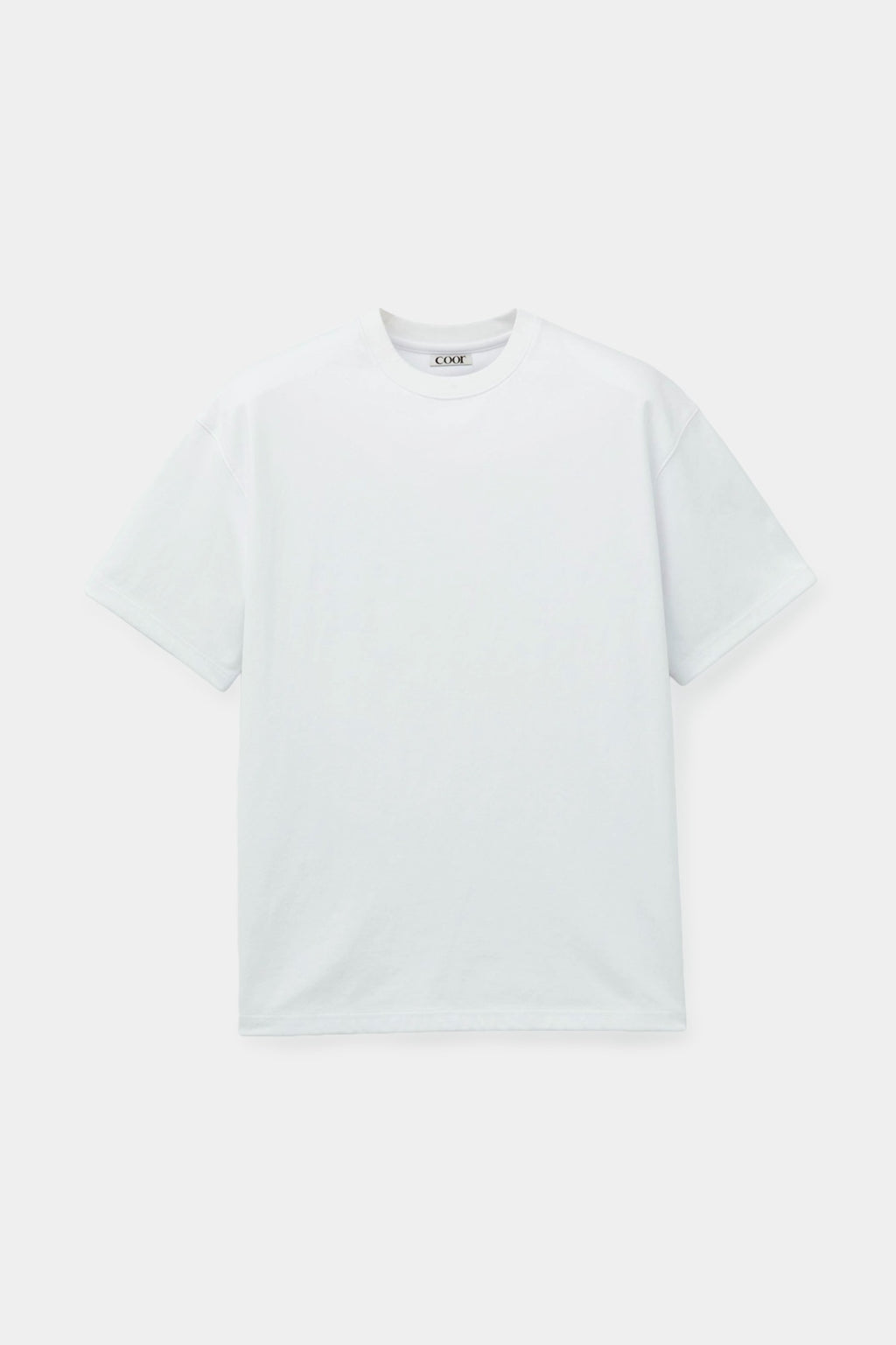 Coor - Supima Cotton Semi Overfit T Shirts (White) product image 1 | TRAB K-Fashion Australia
