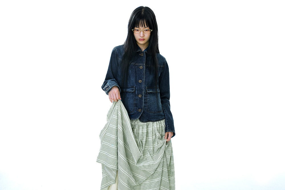Coyseio - Wide Shirring Skirt (Light Green) product image 8 | TRAB K-Fashion Australia