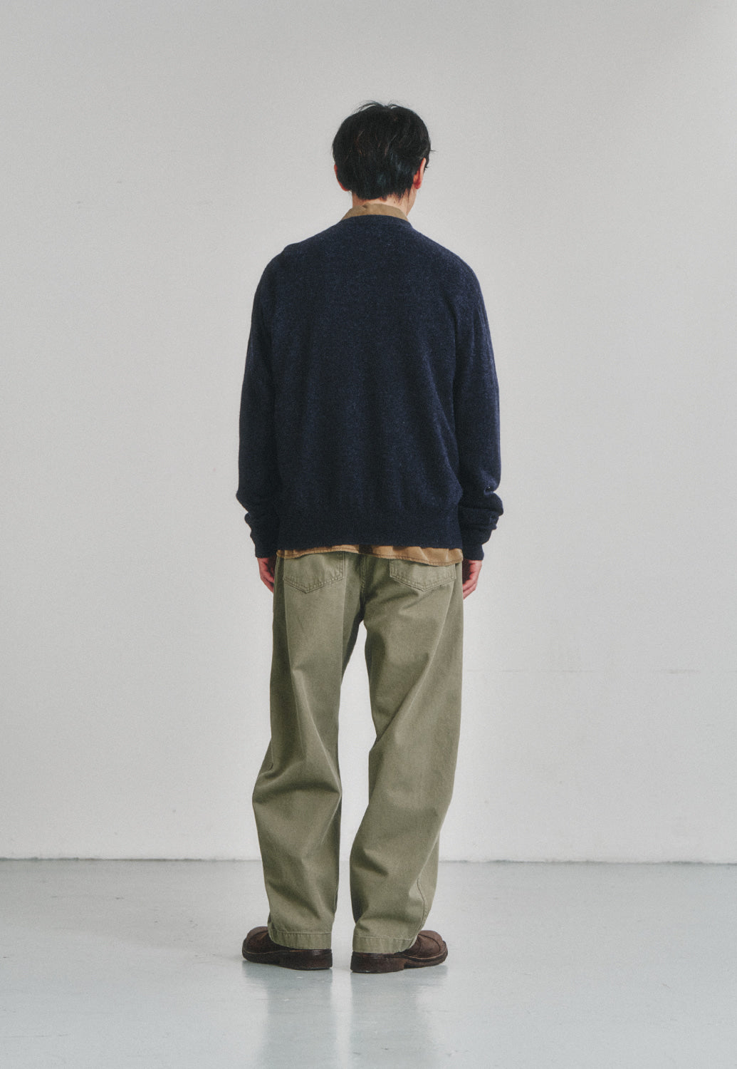 Art if acts - Wholegarment Round Neck Cardigan (Dark Navy) product image 4 | TRAB K-Fashion Australia