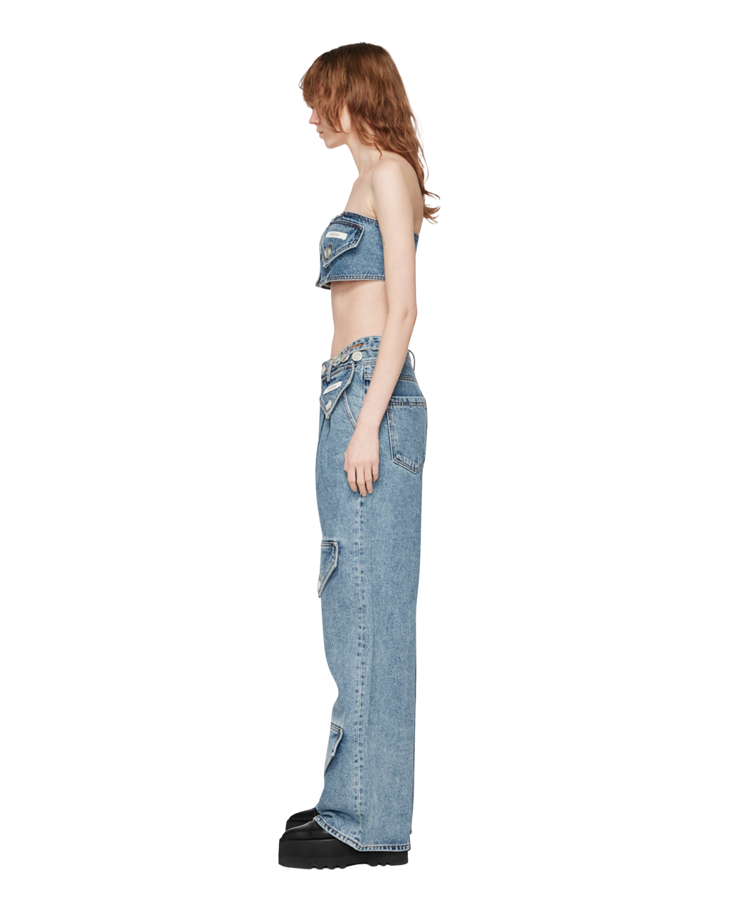 Kimhe Kim - Two Pocket Emma Tube Top (Sky Blue) product image 3 | TRAB K-Fashion Australia