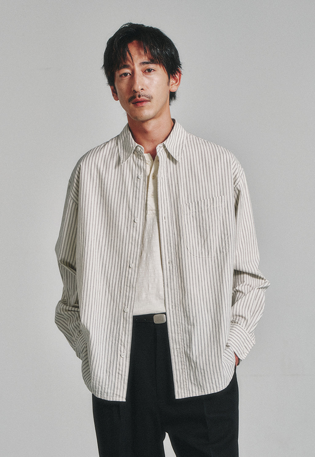Art if acts - Stripe Shirt (Ivory) product image 5 | TRAB K-Fashion Australia