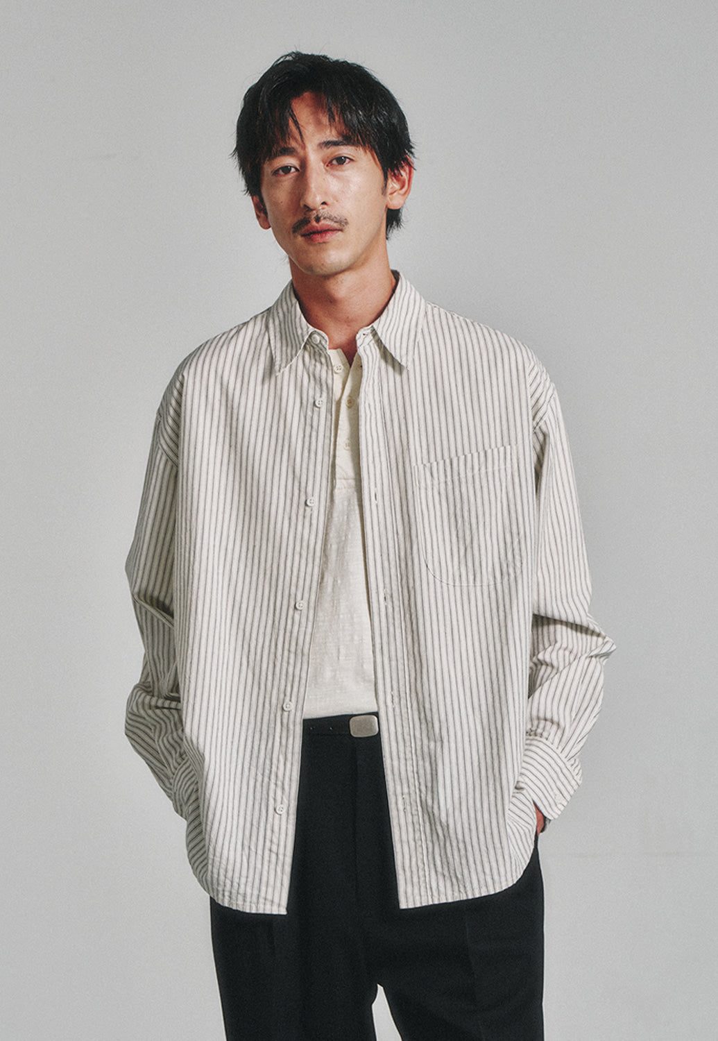 Art if acts - Stripe Shirt (Ivory) product image 5 | TRAB K-Fashion Australia