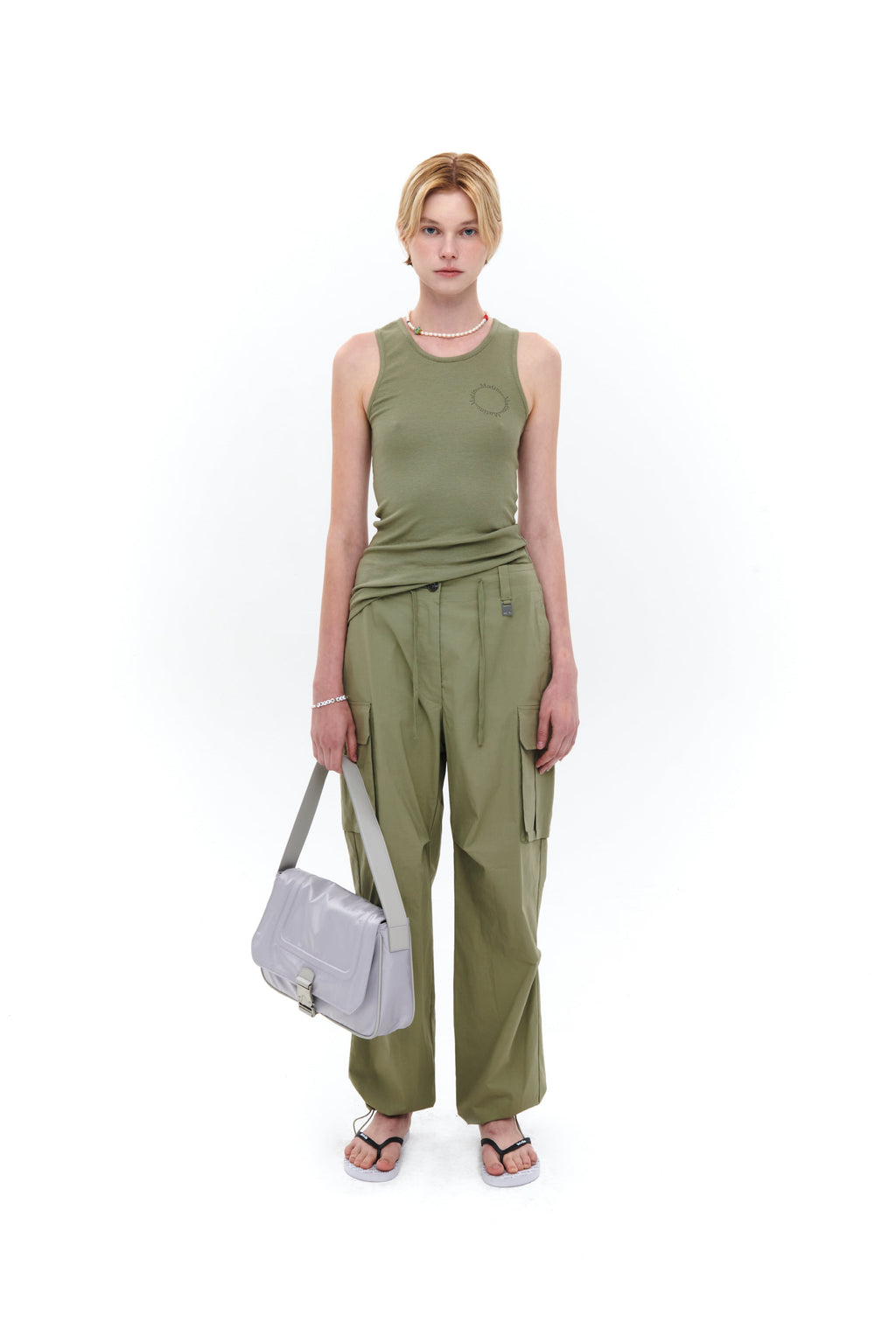 Matin Kim - Buckle Bag (Light Grey) product image 4 | TRAB K-Fashion Australia