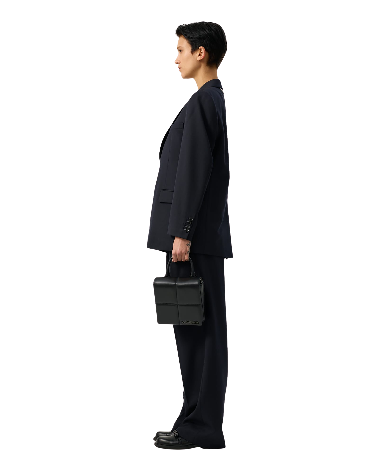 Kimhe Kim - Pleated Trousers (Dark Navy) product image 5 | TRAB K-Fashion Australia